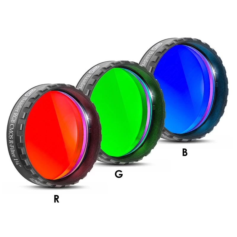 Baader 1.25 inch RGB filter set - CMOS optimized Baader 1.25 inch RGB filter set - CMOS optimized