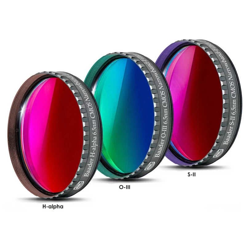 Baader sada úzkopásmových (6.5 nm) SHO filtrov (2") Baader sada úzkopásmových (6.5 nm) SHO filtrov (2")