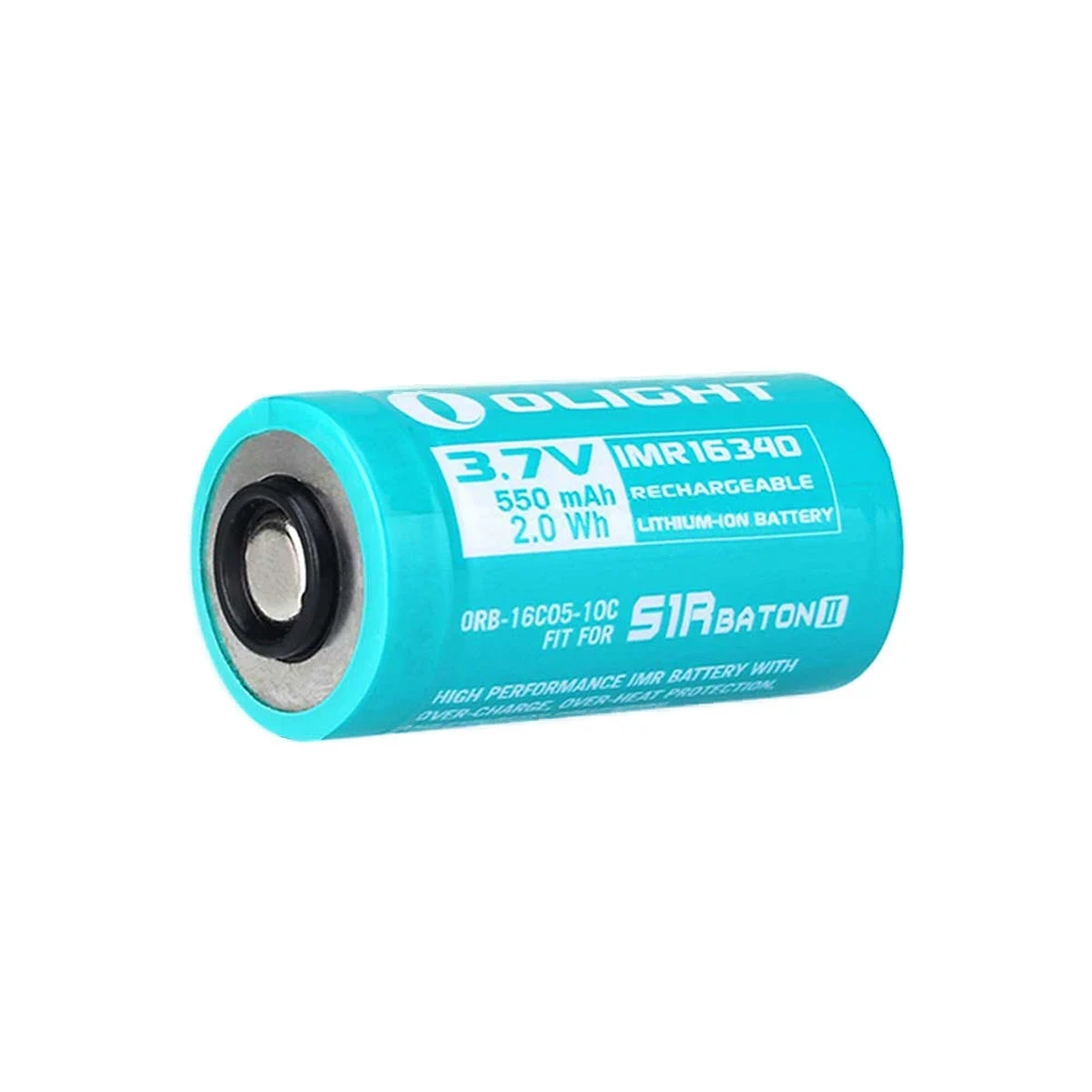 Olight 16340 (RCR123A) lítium-iónový akumulátor 550 mAh (upravený) Olight 16340 (RCR123A) lítium-iónový akumulátor 550 mAh (upravený)