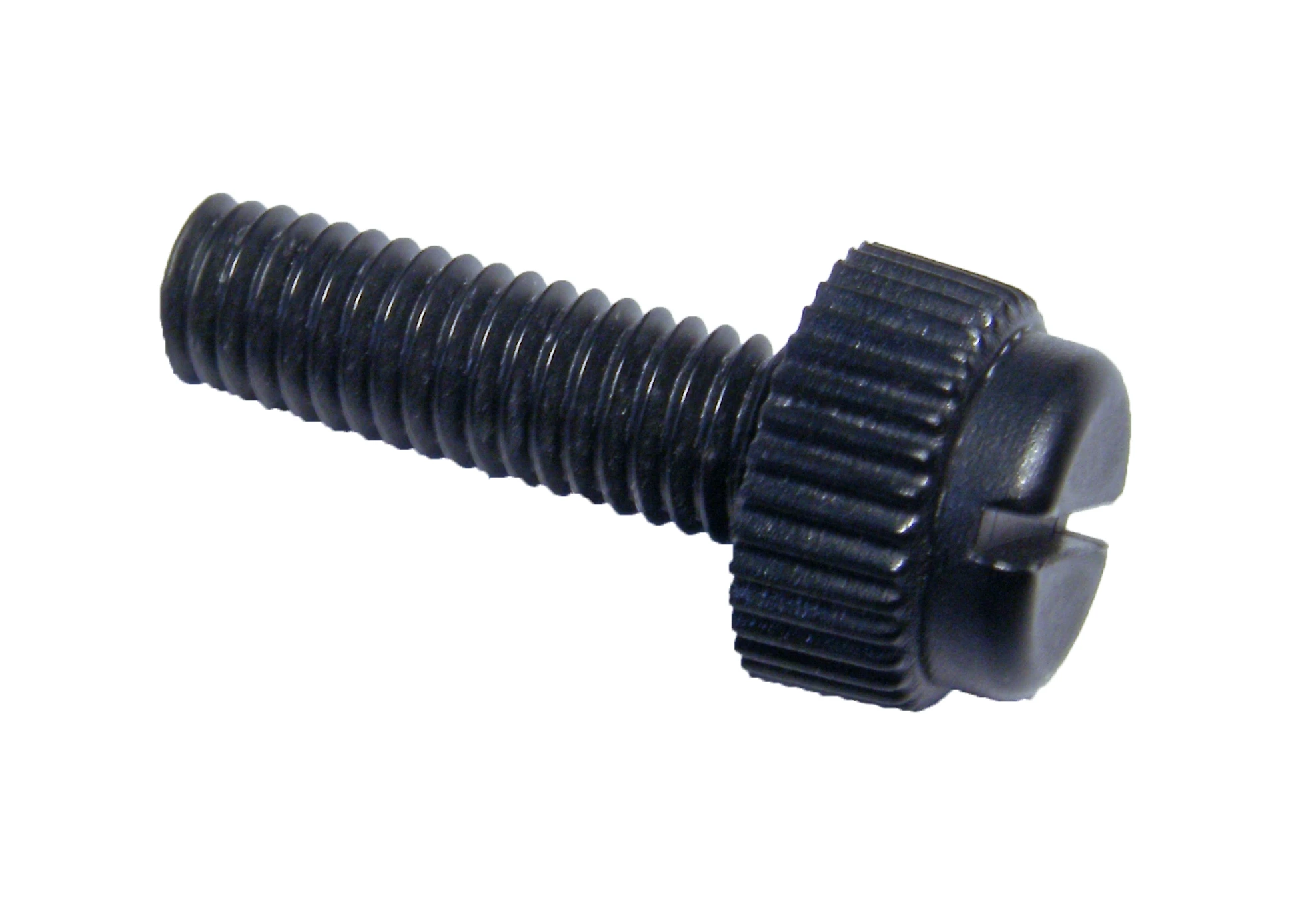 Plastová skrutka s ryhovanou hlavou (závit M6, dĺžka 20 mm) Plastová skrutka s ryhovanou hlavou (závit M6, dĺžka 20 mm)