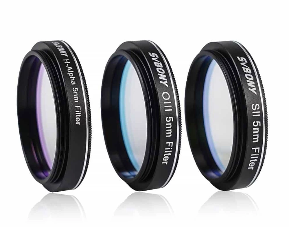 Svbony SV227 sada úzkopásmových filtrov (5 nm) SHO (1.25") Svbony SV227 sada úzkopásmových filtrov (5 nm) SHO (1.25")