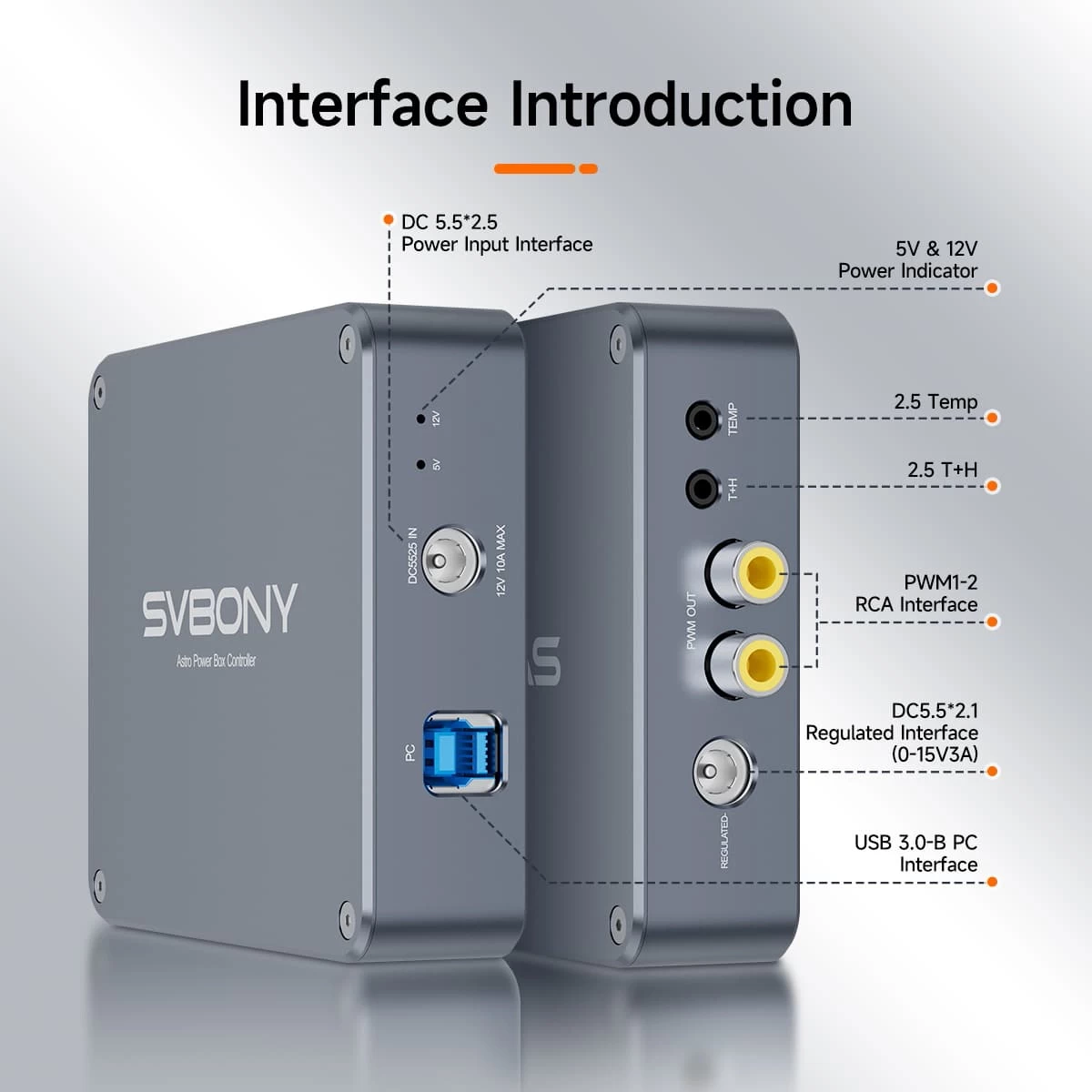 Svbony SV241 Pro – počítačom ovládateľný USB rozbočovač a napájacia distribučná skrinka Svbony SV241 Pro – počítačom ovládateľný USB rozbočovač a napájacia distribučná skrinka