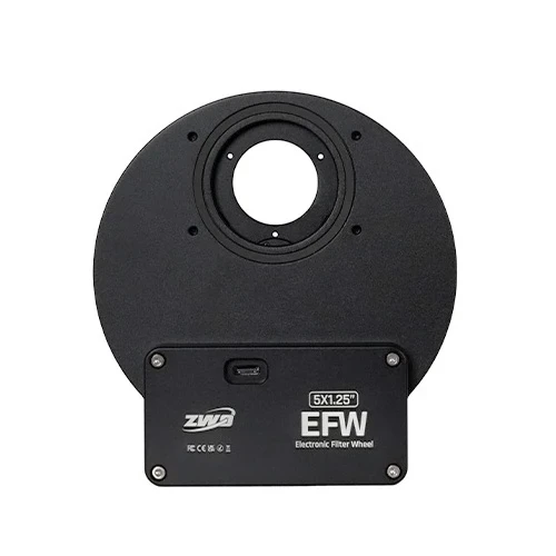 ZWO EFW Mini motorové filtrové koleso na 5×1,25″ alebo 5×31 mm filtre (USB-C) ZWO EFW Mini motorové filtrové koleso na 5×1,25″ alebo 5×31 mm filtre (USB-C)