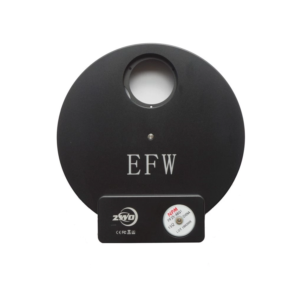 ZWO EFW motorized filter wheel 8 × 1.25" or 31 mm filters ZWO EFW motorized filter wheel 8 × 1.25" or 31 mm filters