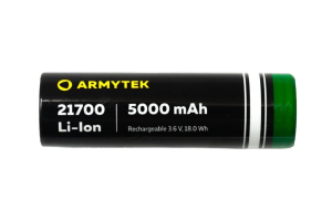 Armytek 21700 Lítium-ion akumulátor 5000mAh (bez ochrany)