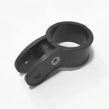 Plastic tripod clamp for steel legs