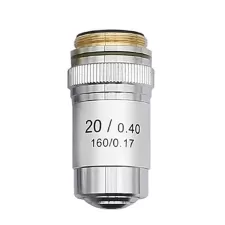 Semi-plan achromatic objective 20x