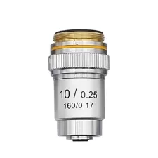 Semi-plan achromatic objective 10x